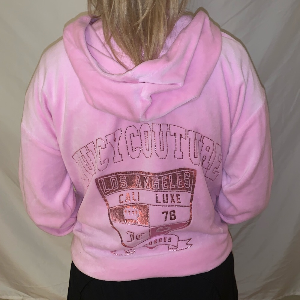 Juicy Couture Pink Velour Sweatshirt